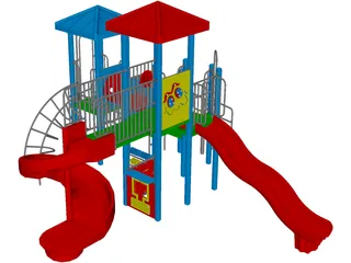 Playground Equipment 3D Model preview