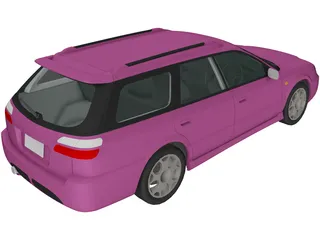 Subaru Legacy Station Wagon (1998) 3D Model preview