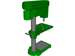 Press Drill 3D Model preview
