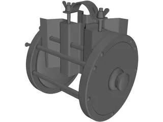 Fishing Reel Pen Senator 6/0 3D Model preview