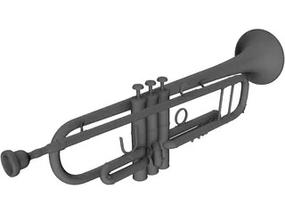 Trumpet 3D Model preview