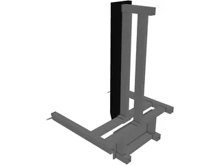 Bench Press 3D Model preview