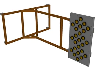 Highway Signal 3D Model preview