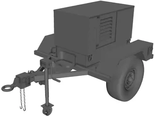 Military Mobile Generator 3D Model preview