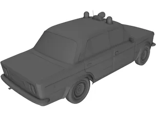 Fiat 125P 3D Model preview