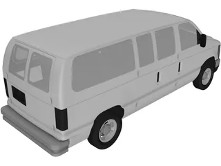 Ford E150 (2009) 3D Model preview