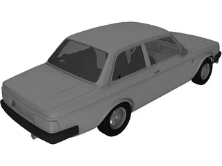 Volvo 242 3D Model preview