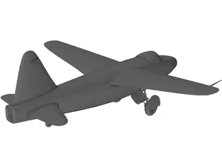 Heinkel He 178 3D Model preview