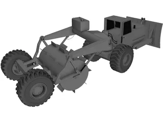 Tree Breaking Modified Truck 3D Model preview