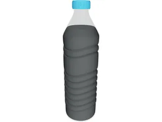 Water Bottle 1L 3D Model preview