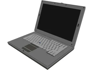 Laptop Dell Latitude 3D Model preview