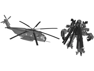Transformers Blackout 3D Model preview