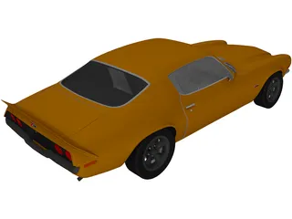 Chevrolet Camaro Z28 (1972) 3D Model preview
