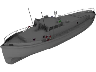 Solent Class Lifeboat 3D Model preview