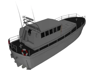 Mersey Class Lifeboat 3D Model preview
