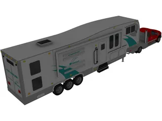 Ford F-350 Super Dually 3D Model preview