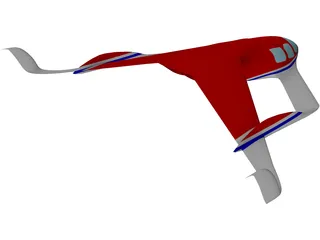 Experimental VTOL Plane 3D Model preview