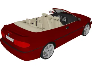 SAAB 9-3 Convertible 3D Model preview