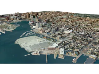 Baltimore City 3D Model preview