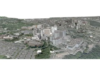 Portland City, Oregon 3D Model preview