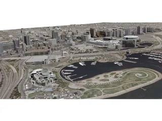Long Beach City 3D Model preview