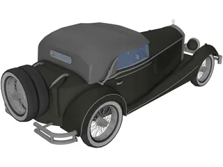 Mercedes-Benz SSK (1928) 3D Model preview