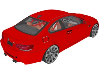 BMW M3 E92 3D Model preview