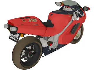 Honda 750 NR 3D Model preview