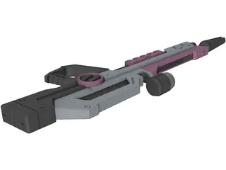 Laser Rifle 3D Model preview
