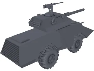 Japan Seibu Police Armored Car 3D Model preview