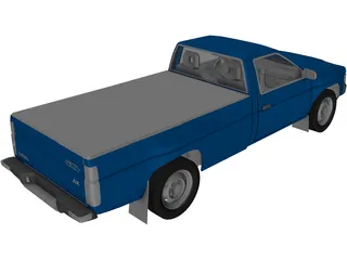 Nissan D21 Pickup 3D Model preview
