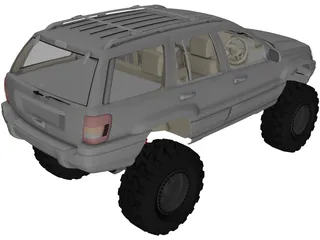 Jeep Grand Cherokee [Lifted] 3D Model preview