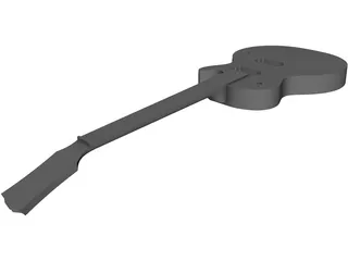 Gibson Les Paul Standard Guitar Body 3D Model preview