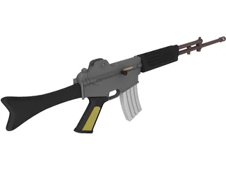 K2 Rifle 3D Model preview