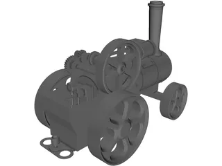 Stream Train Toy 3D Model preview