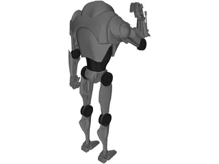 Star Wars Battle Droid 3D Model preview