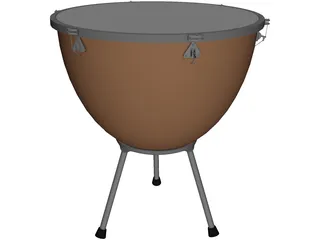 Timpani Drum 3D Model preview