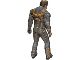 Wolverine X-Man 3D Model preview