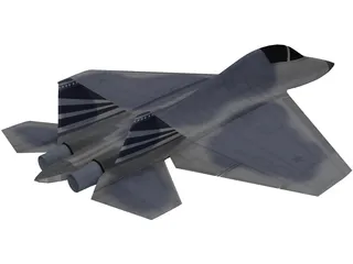 X-38 Gen 5 Fighter Concept 3D Model preview