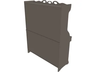 Cabinet Old 3D Model preview