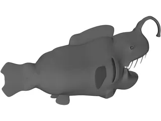Angler Fish 3D Model preview