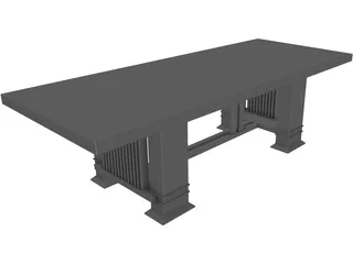 Table Dinning Room 3D Model preview