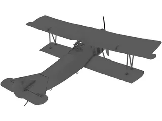 Fokker R7 3D Model preview