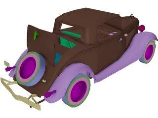 Ford V8 3D Model preview