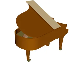 Grand Piano 3D Model preview