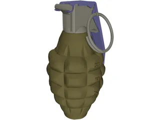 Hand Granade 3D Model preview