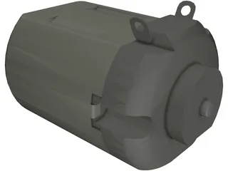 Electric Motor 3D Model preview