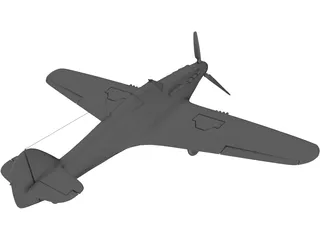 Hawker Hurrikane Mk1 3D Model preview