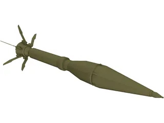 Instalaza Antitank Weapon 3D Model preview