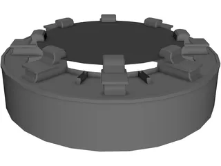 Base Colomn 3D Model preview